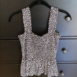 Smocked Floral Tank